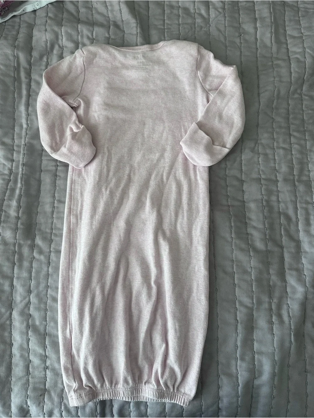 Carter's Light Pink Baby Sleep Gown with Bunny Embroidery